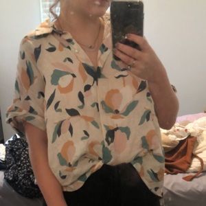 100% linen Rachel Zoe tee